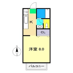 ネオハイツ薊野の物件間取画像